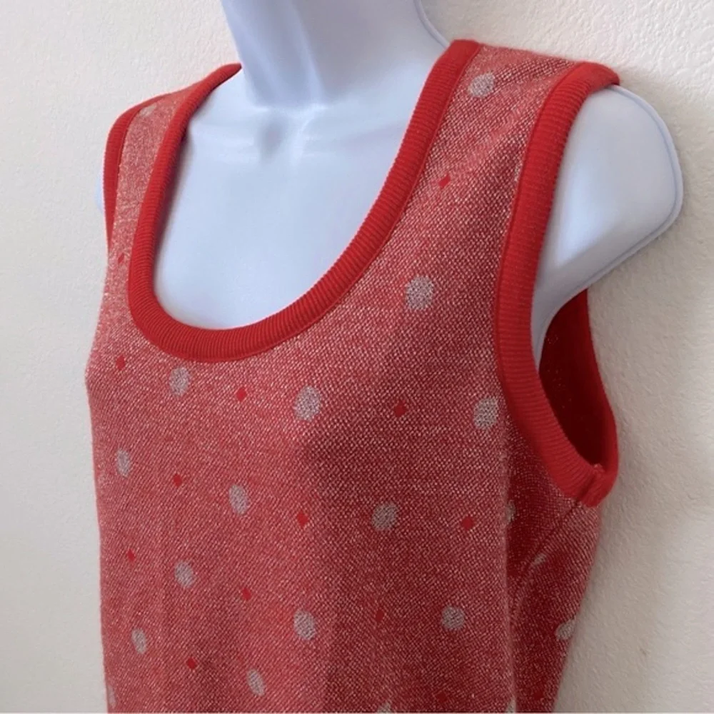 Red Polka Dot Knit Vest